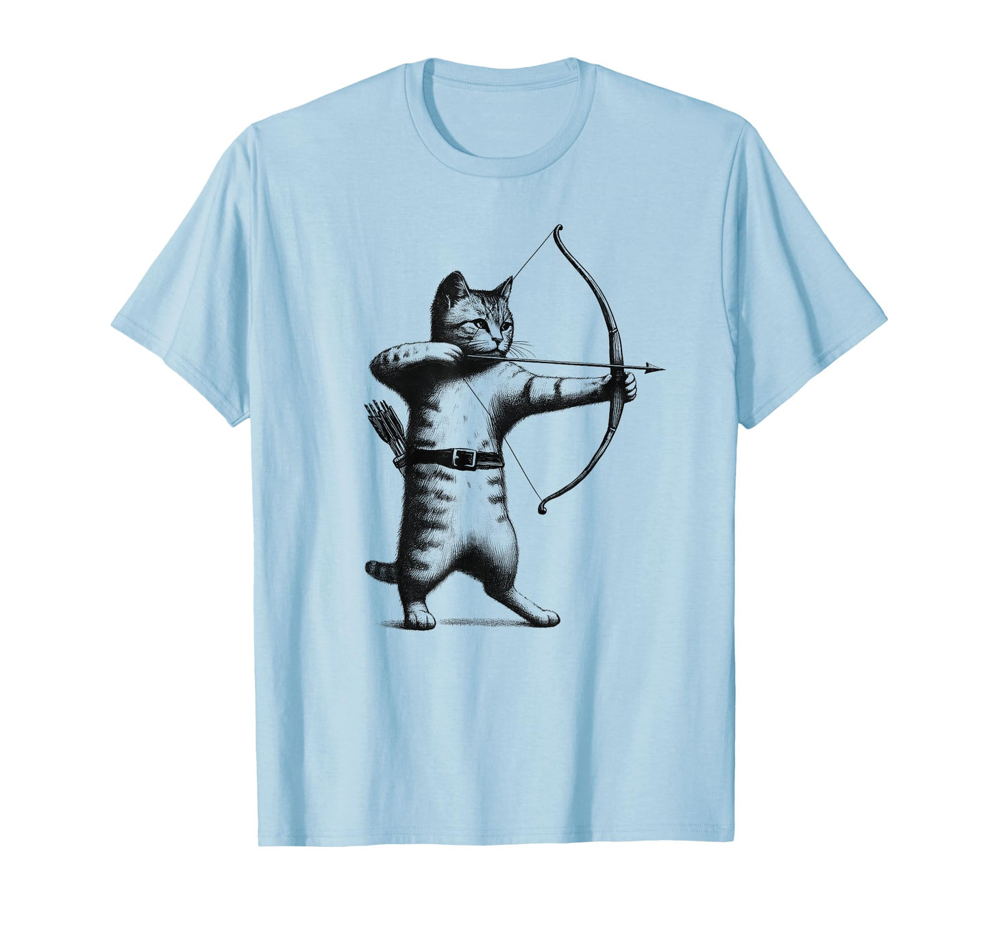 Vintage Archery Cat Kitten Lover Archery T-Shirt