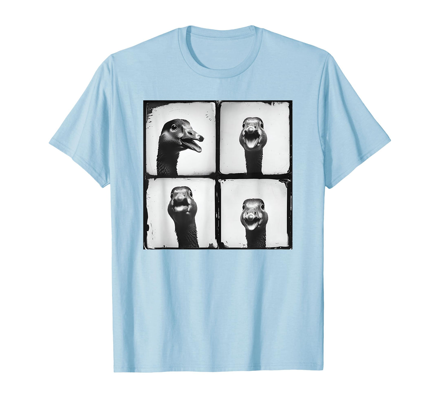 Cool Goose Face Photo Love Geese Farmyard Funny Retro Animal T-Shirt