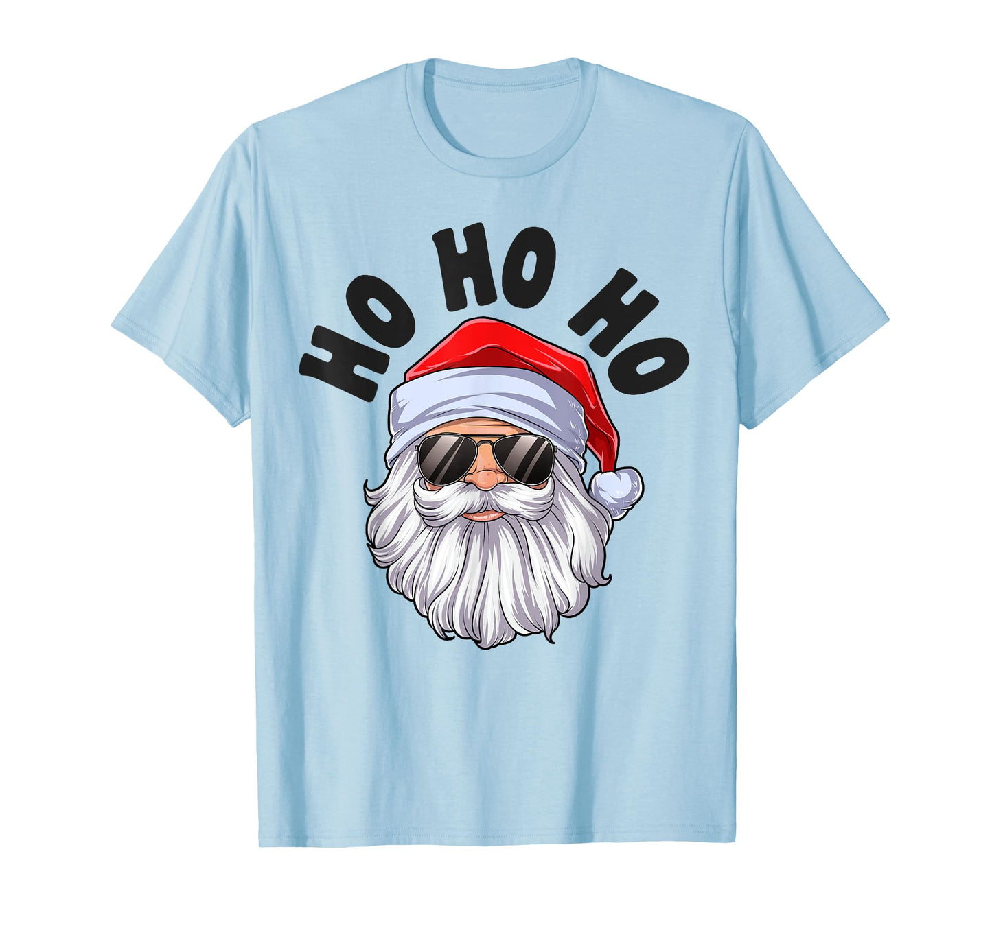 Ho Ho Ho Christmas Santa Funny Xmas Boys Girls Sunglasses T-Shirt