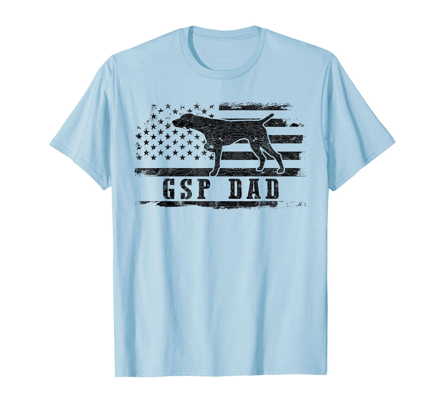GSP Dad USA American Flag German Shorthaired Pointer Dog T-Shirt
