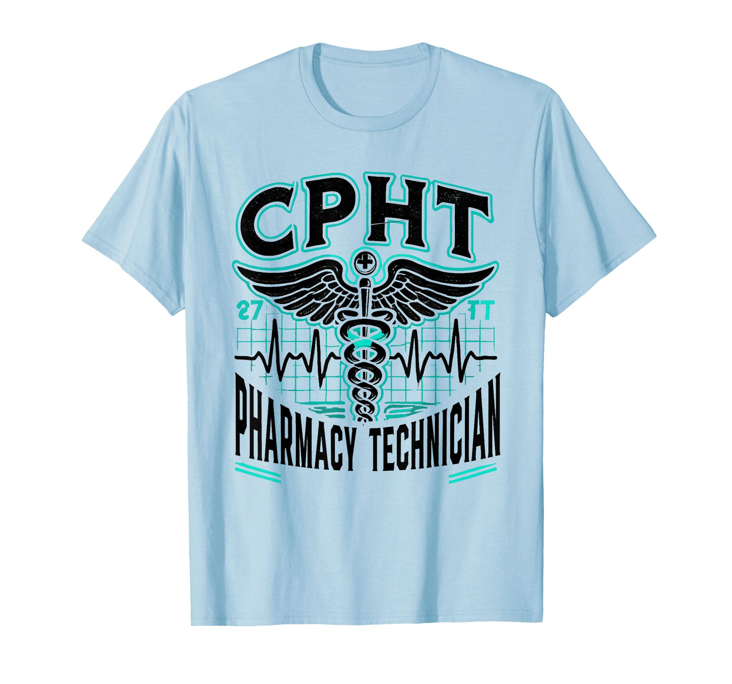 CPHT Pharmacy Technician Pharmacist Heartbeat T-Shirt