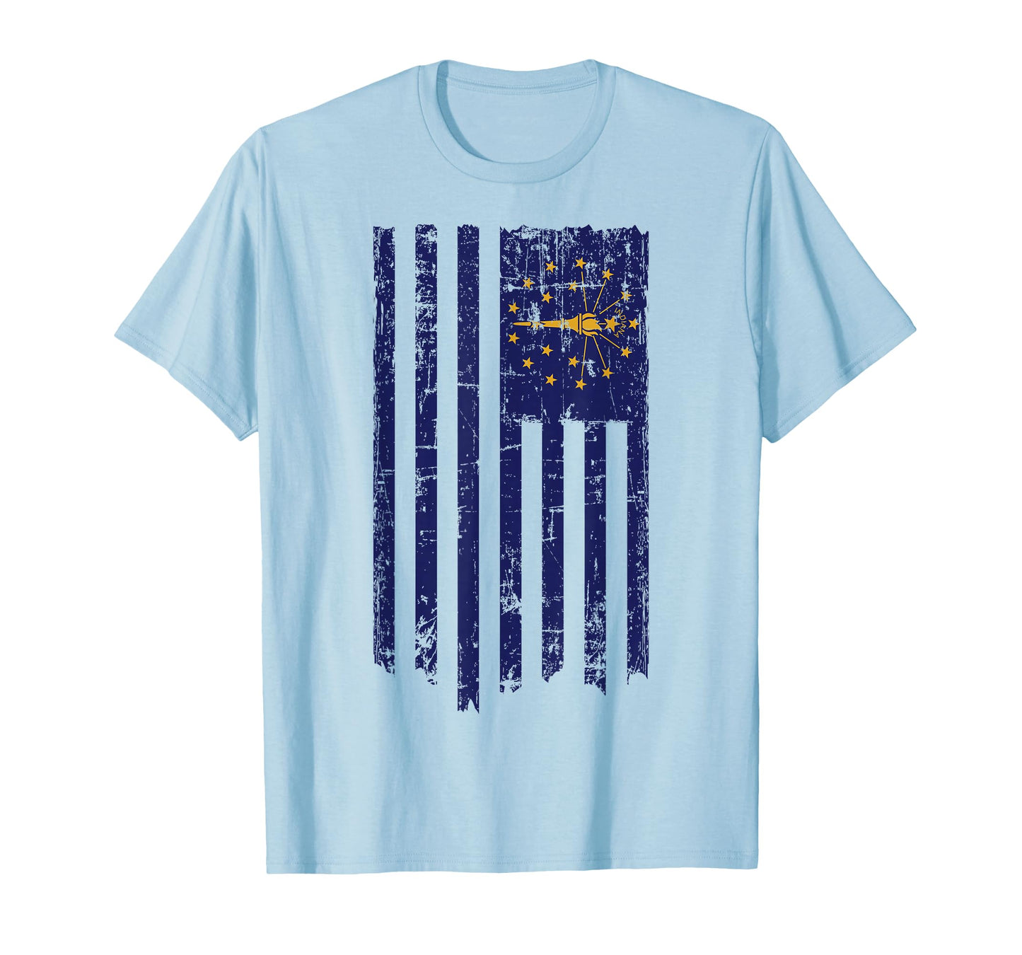 Indiana American Flag T-Shirt T-Shirt