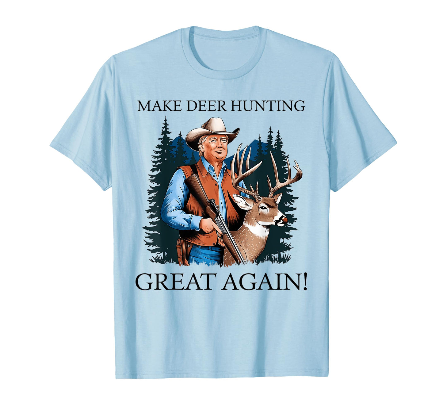 Make Hunting Great Again Deer Duck Hunting Trump 2024 T-Shirt