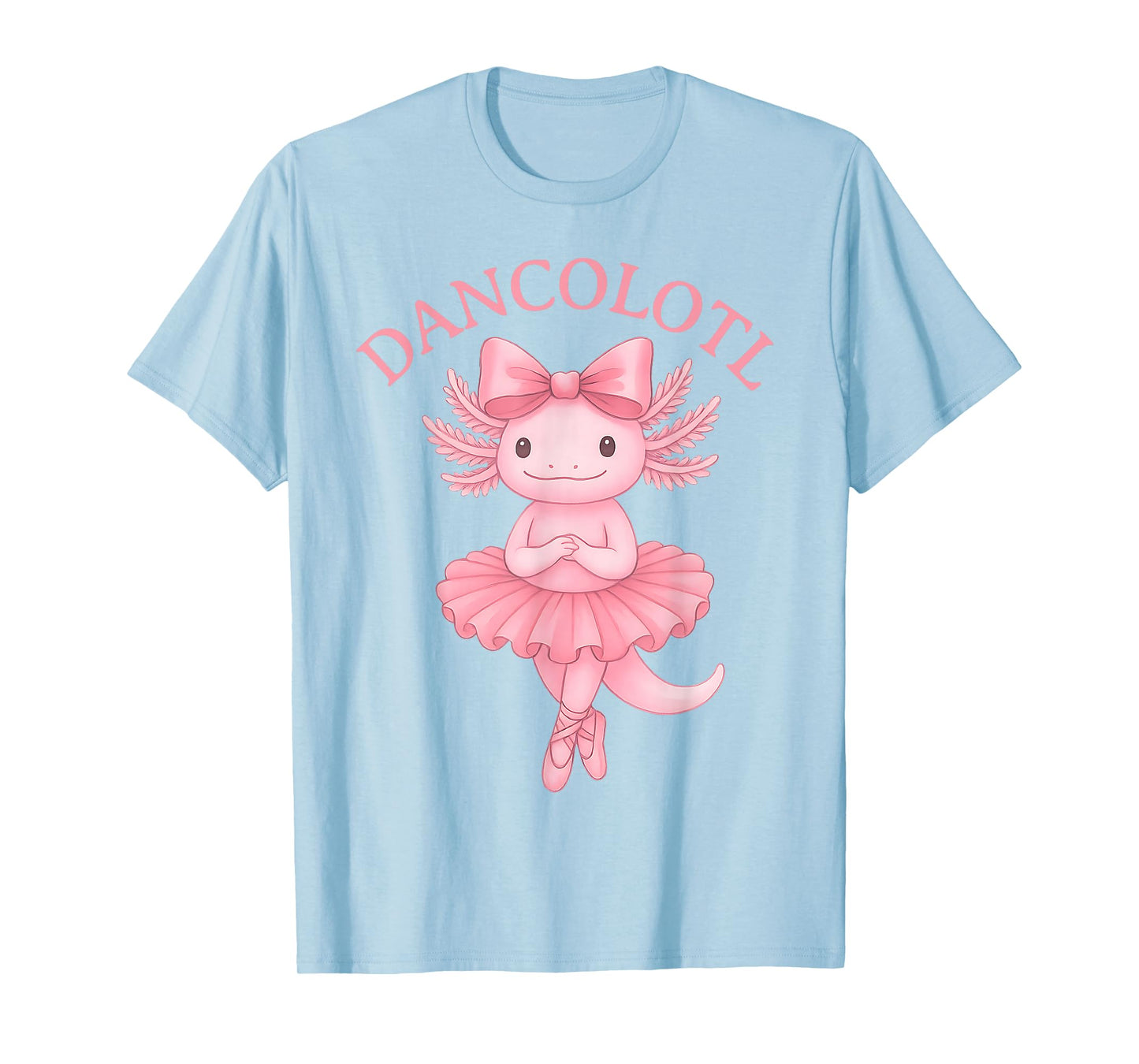 Ballerina Axolotl Coquette Bow Dancolotl Girls Ballet Dance T-Shirt