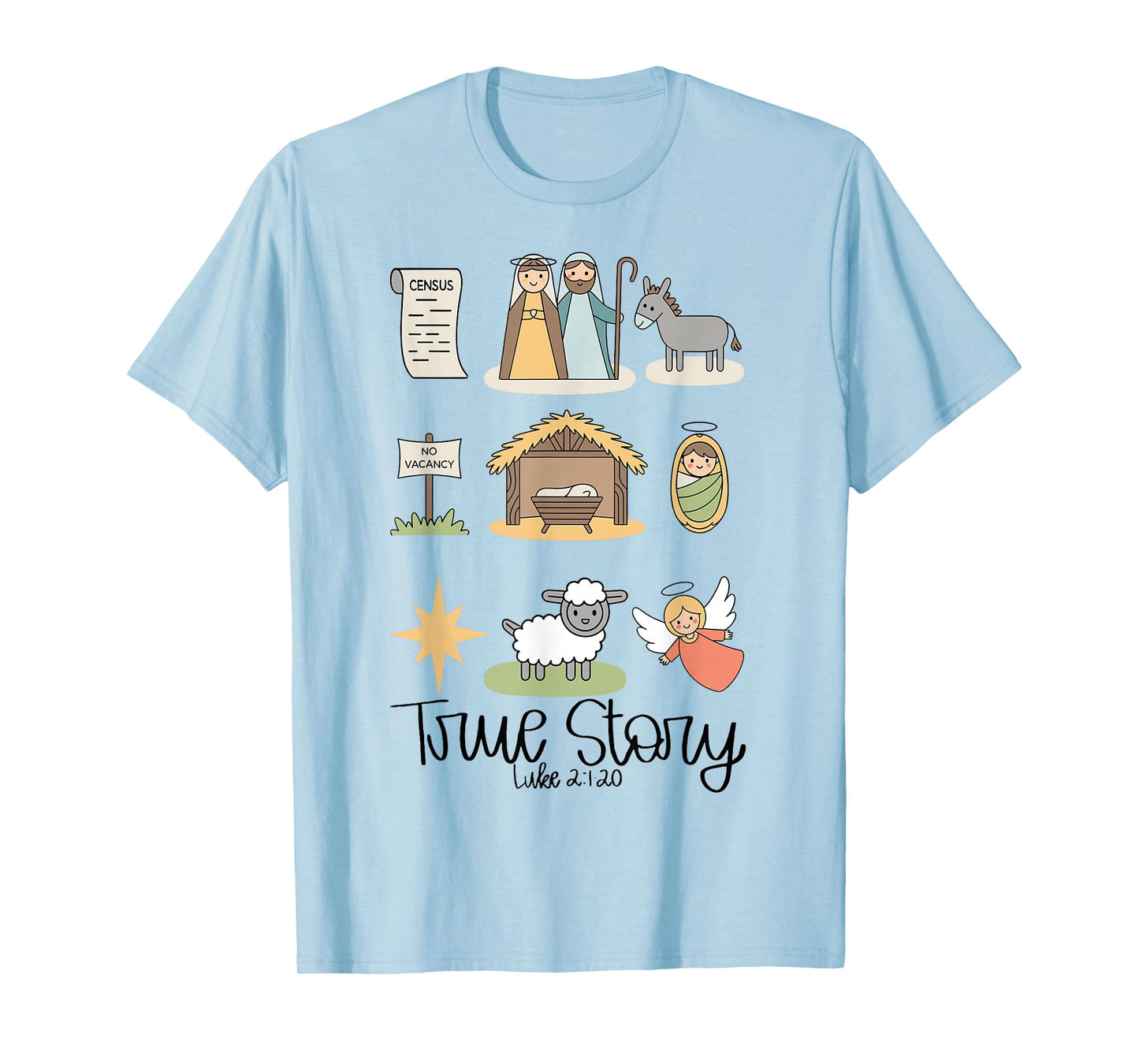 True Story Jesus Nativity Christian Christmas T-Shirt