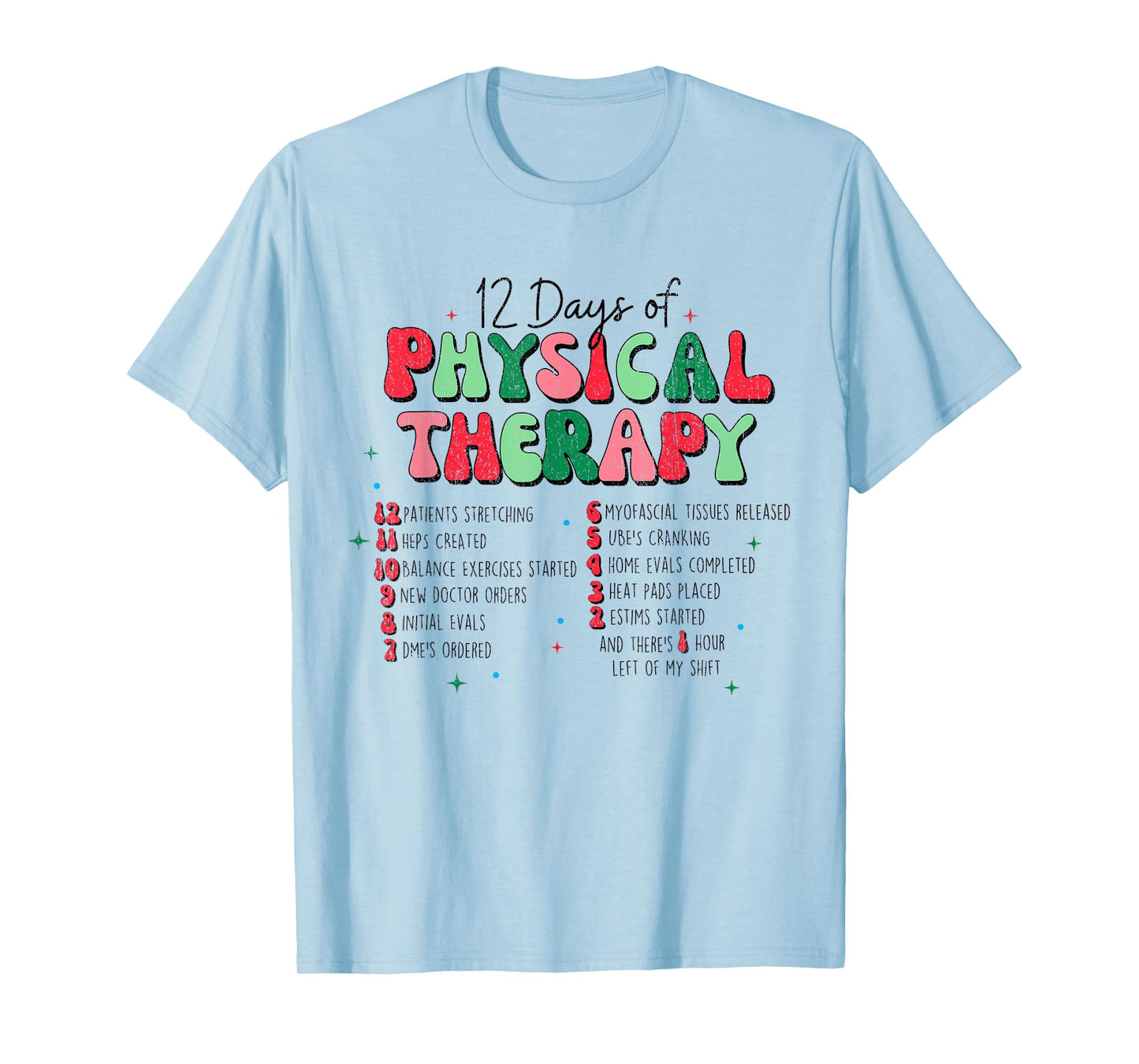 Christmas Physical Therapist Physical Therapy, PT Christmas T-Shirt