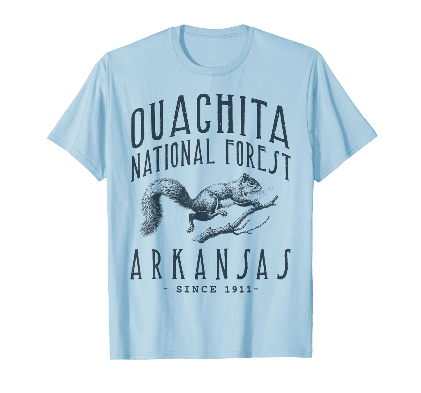 OUACHITA NATIONAL FOREST SQUIRREL RETRO DESIGN T-Shirt
