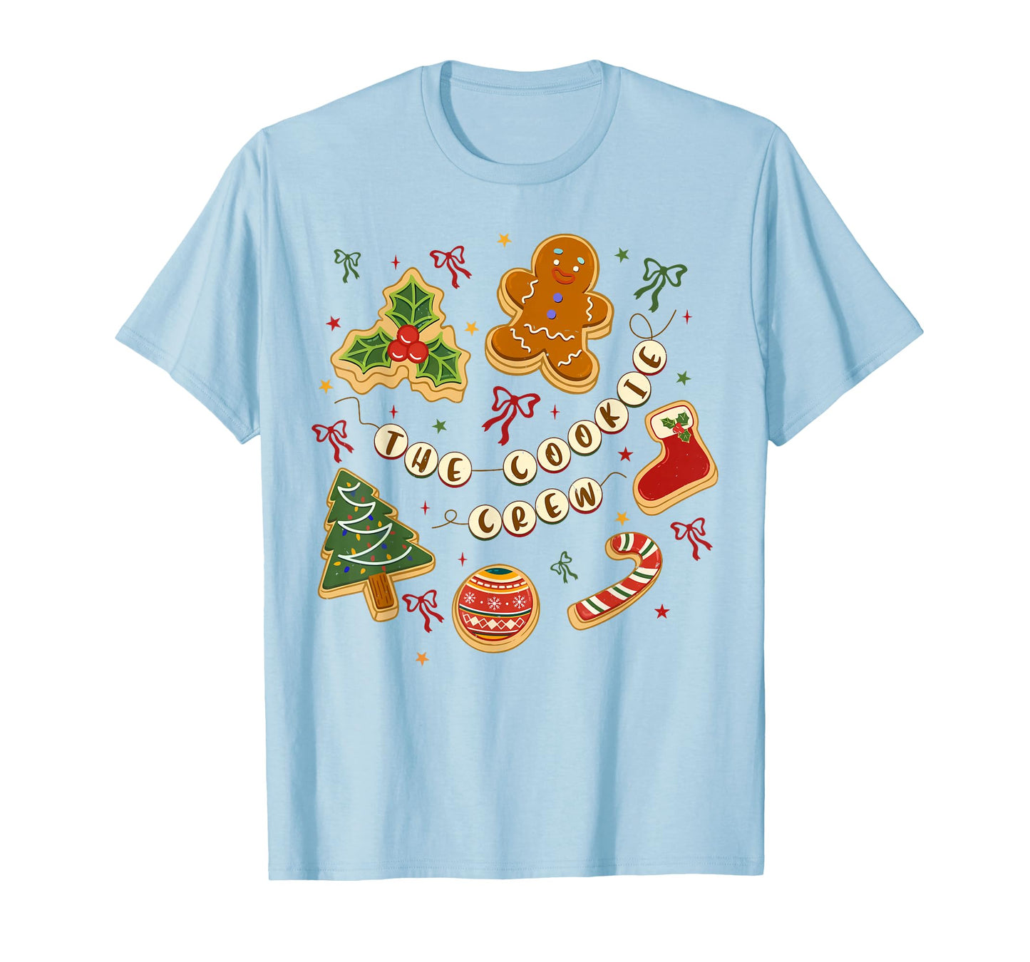 Christmas Cookie Baking Crew for Women Basker Seniors Xmas T-Shirt
