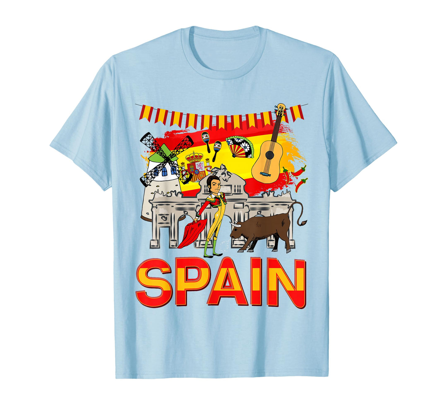 Spanish Flag Idea for Kids & Spanish Memorabilia Spain T-Shirt