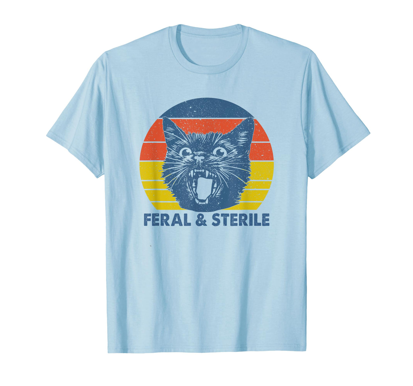 Feral and Sterile Funny Cat Hysterectomy Uterus Women's Joke T-Shirt