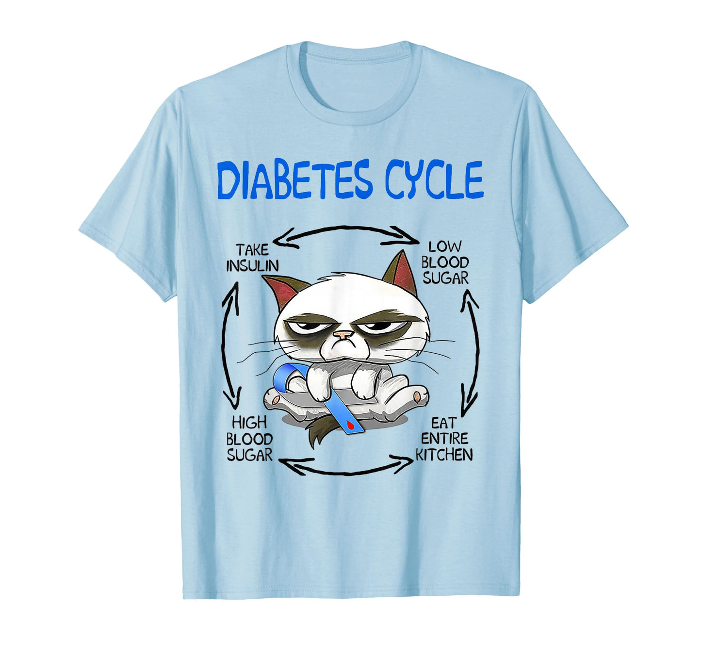 Cat Diabetes Cycle T-Shirt