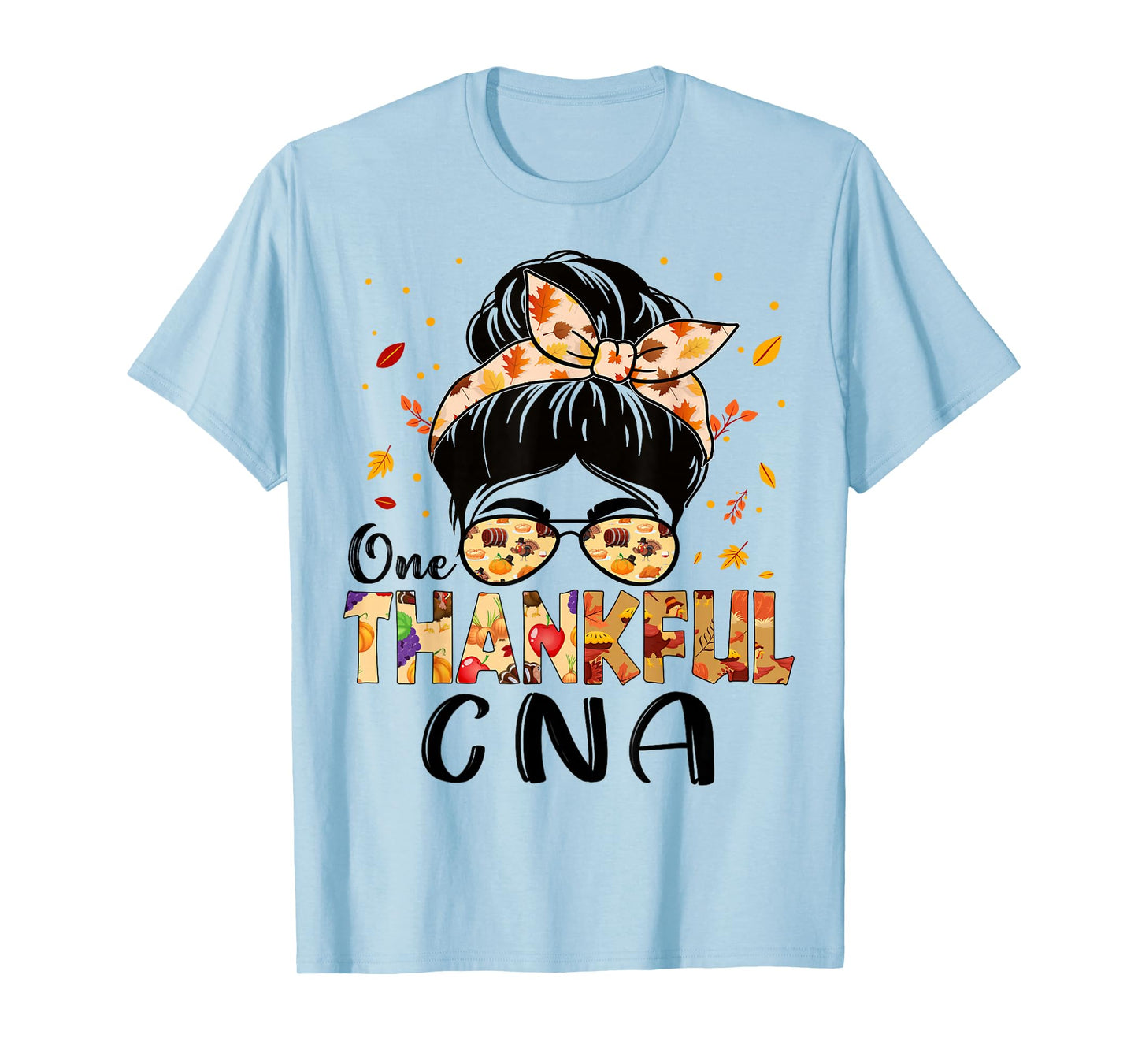 CNA Certified Nursing Assistant Thankful Thanksgiving Fall T-Shirt
