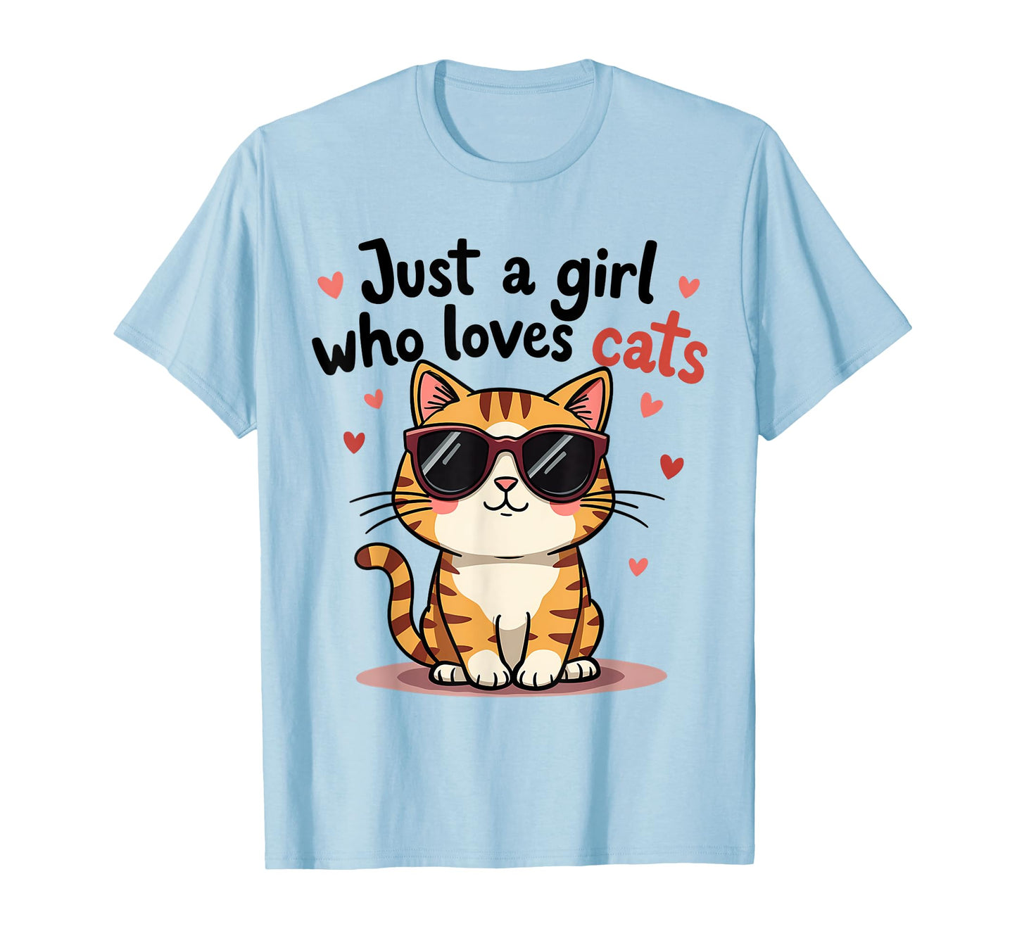 Cats Just A Girl Who Loves Cats T-Shirt
