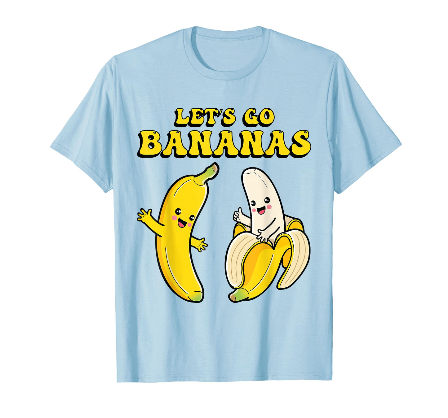 Kids Banana Funny Costume Let's Go Bananas Cute Boys Girls T-Shirt