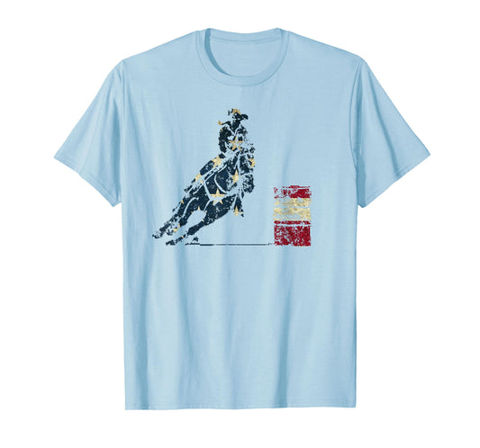Barrel Racing: Gifts for Horse Lovers Distressed T-Shirt T-Shirt