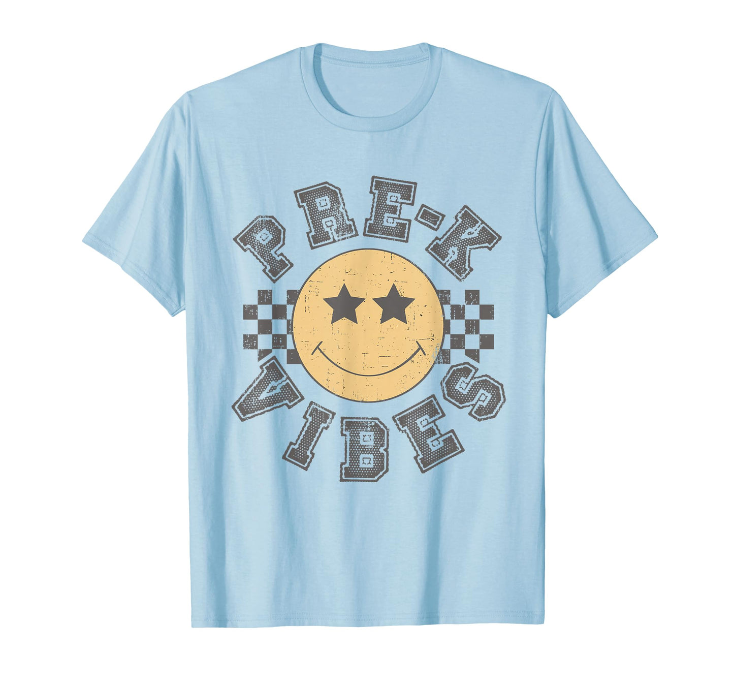 Retro Pre-K Vibes Teacher Student 1st Day Back To School T-Shirt