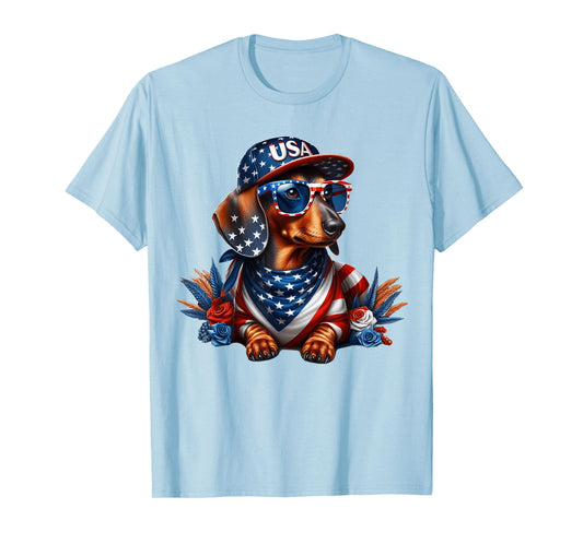 Dachshund 4th of July Patriotic Dog Dachshund Fourth of July T-Shirt