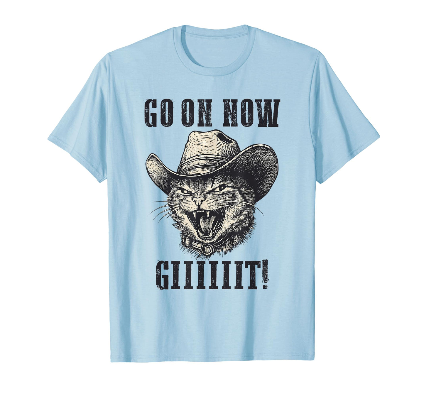 Vintage Cowboy Cat Shirt - Go On Git Western Cat T-Shirt
