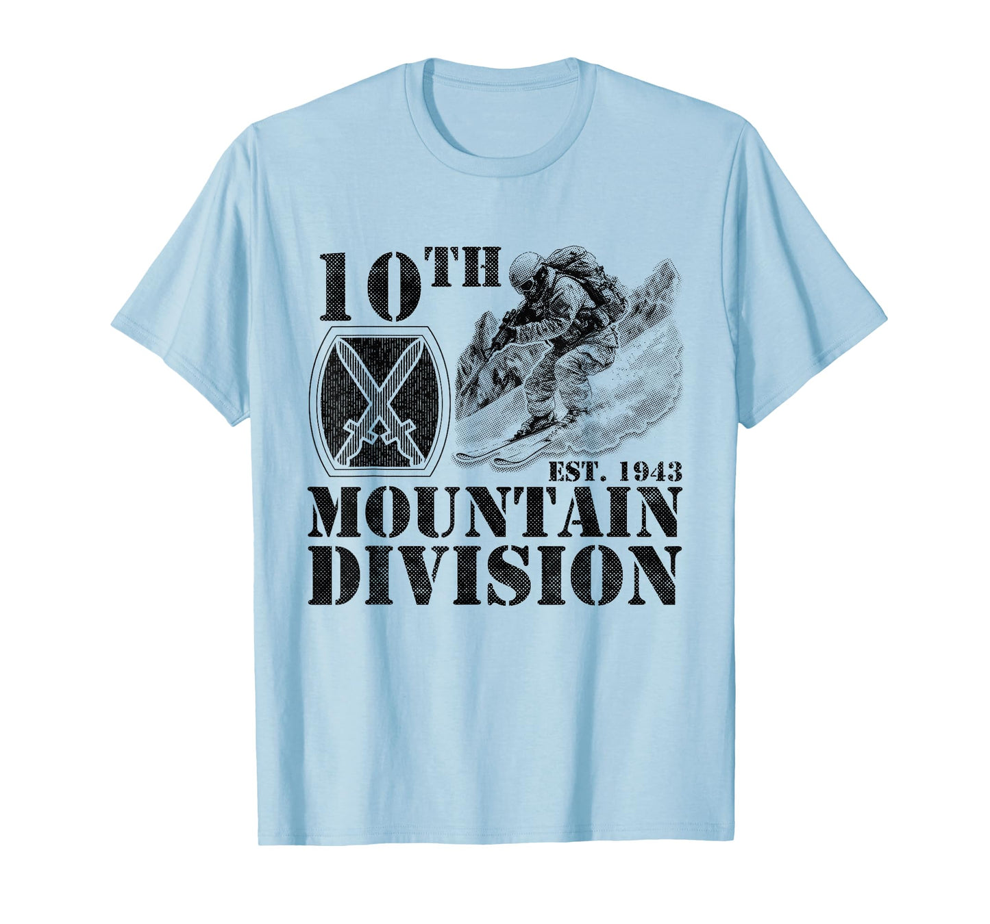 10th Mountain Division Climb to Glory Veteran Fort Drum T-Shirt