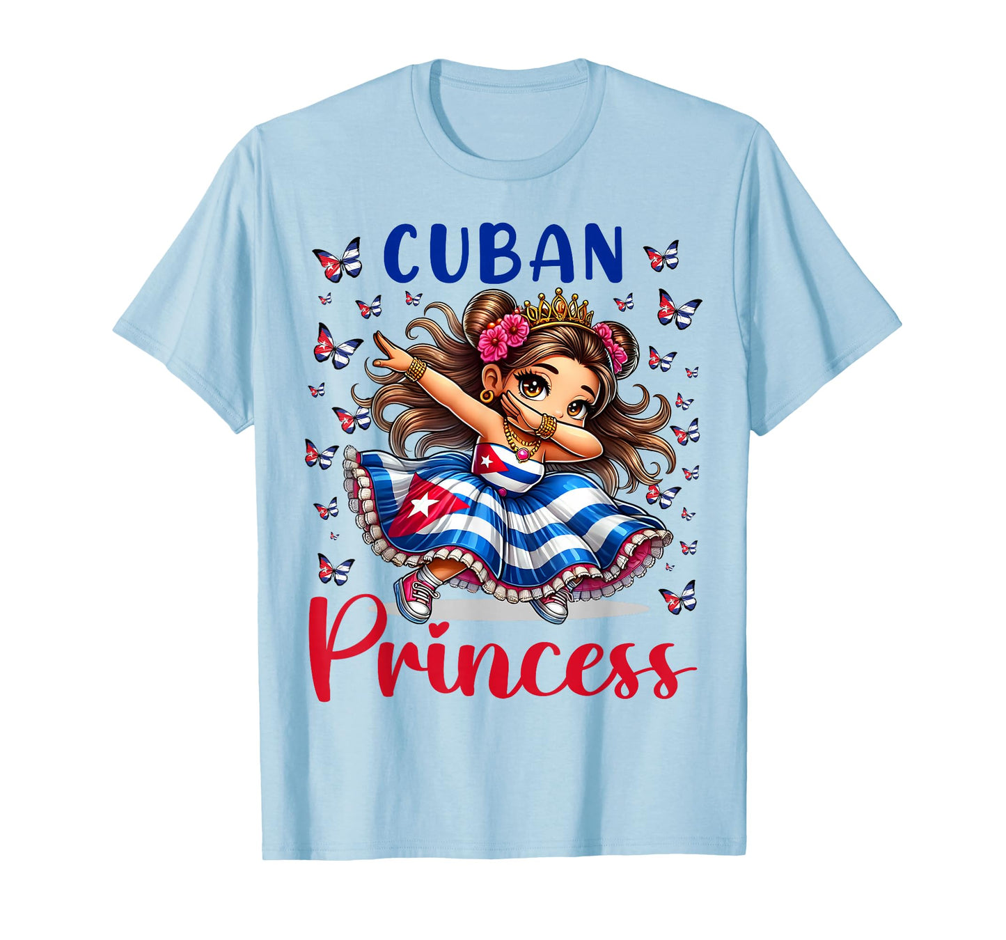 Cuban Princess Dabbing for Girls & Kids T-Shirt