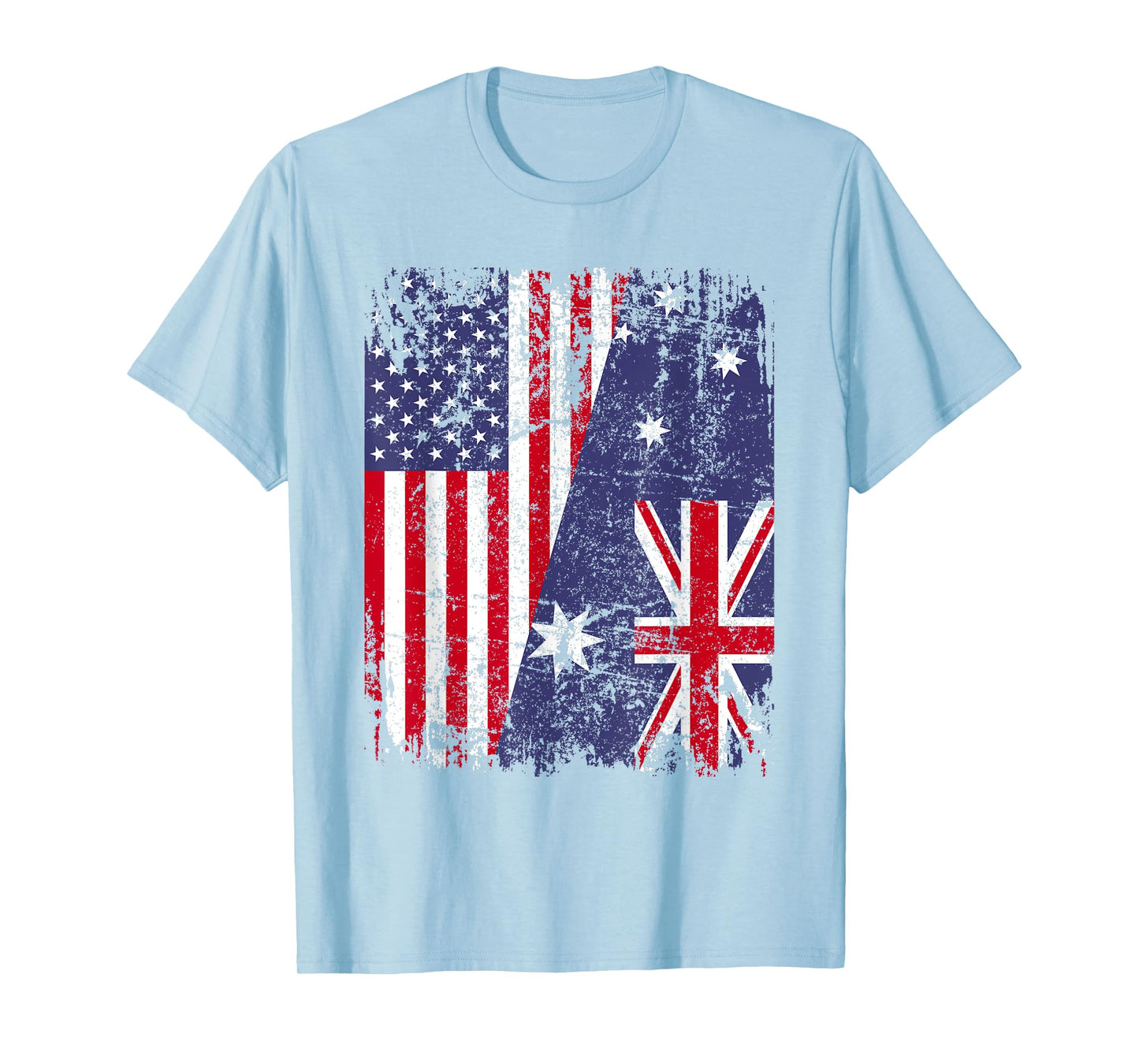 AUSTRALIAN ROOTS | Half American Flag | AUSTRALIA T-Shirt for Women Kids Men