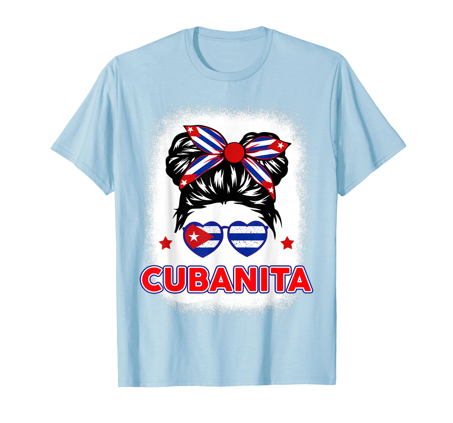 Cubanita Cuba Flag Cuban Girl Hispanic Heritage Kids Women T-Shirt