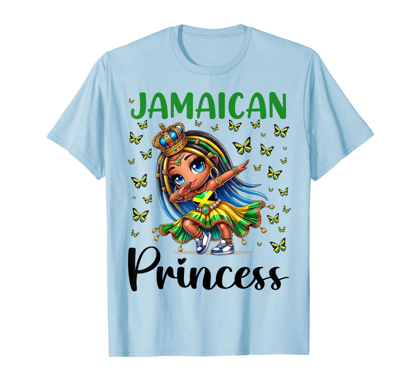 Jamaican Princess Dabbing for Girls & Kids T-Shirt