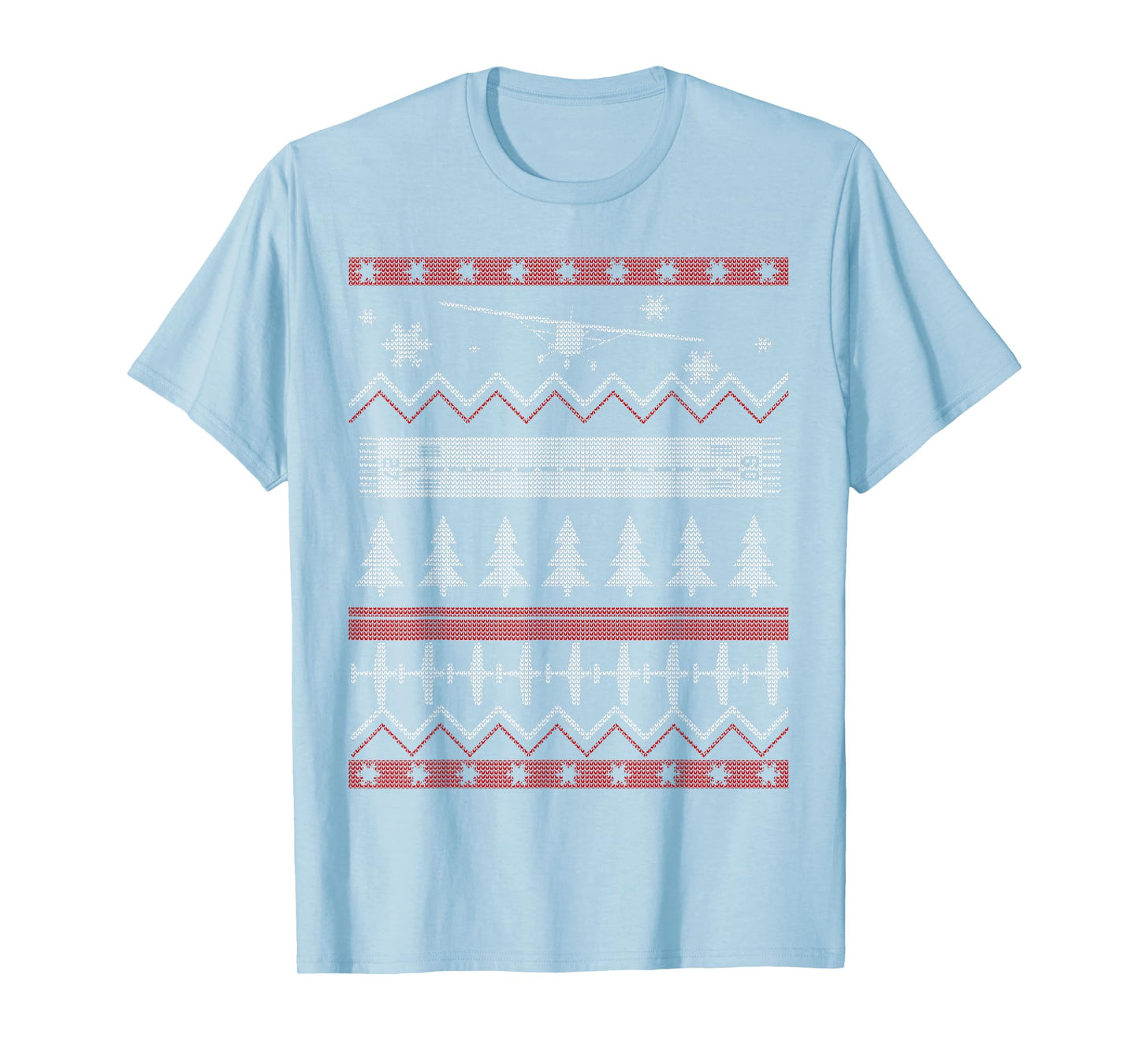 A GA Christmas Ugly Christmas "Sweater" Xmas Pilot T-Shirt