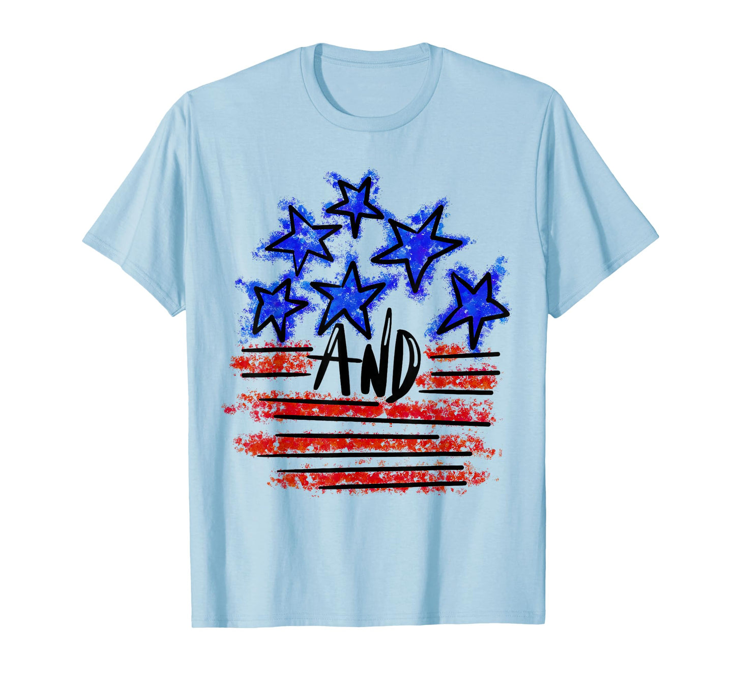 Stars and Stripes American Flag Patriotic 4th of July T-Shirt
