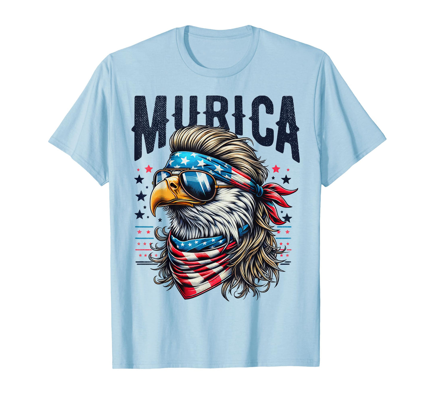 4th of July Patriotic Funny Eagle July 4th USA Murica T-Shirt