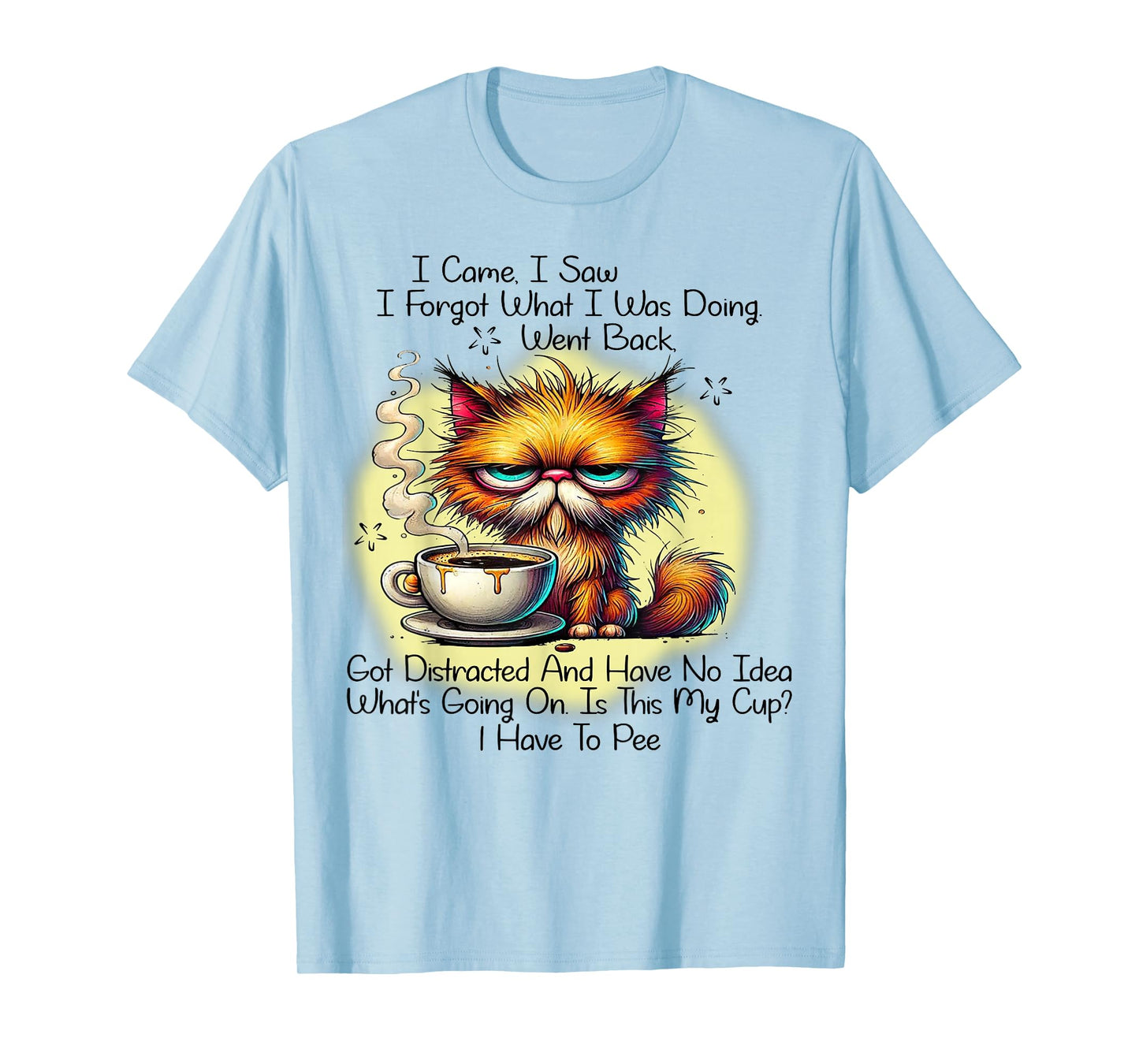 Cat I Came I Saw I Forgot What I Was Doing Went Back T-Shirt
