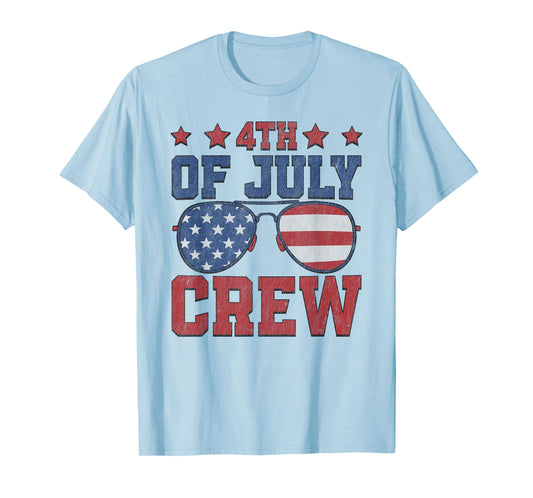 4th of July Crew Matching Family Outfits Men Women T-Shirt