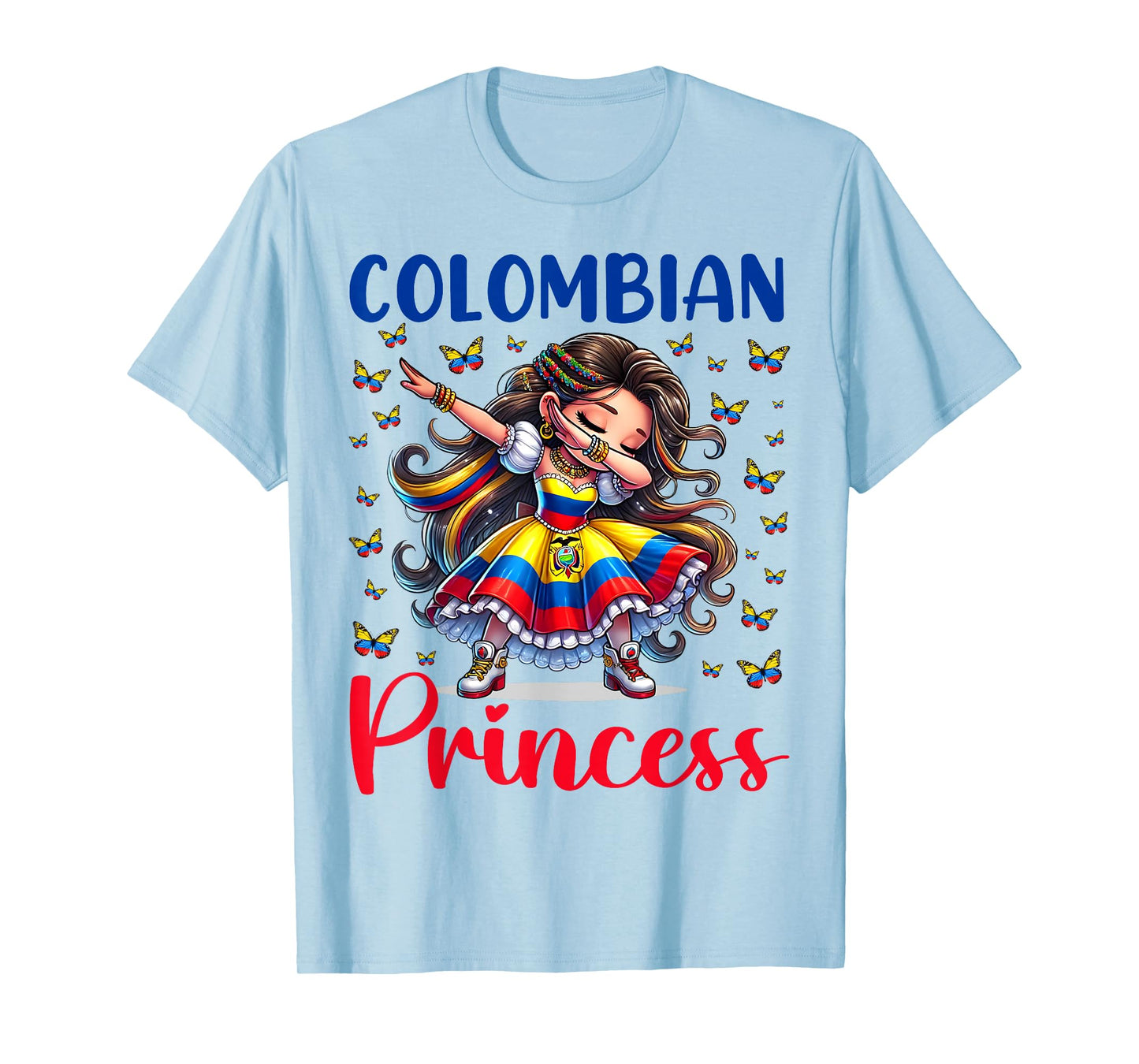 Colombian Princess Dabbing for Girls & Kids T-Shirt