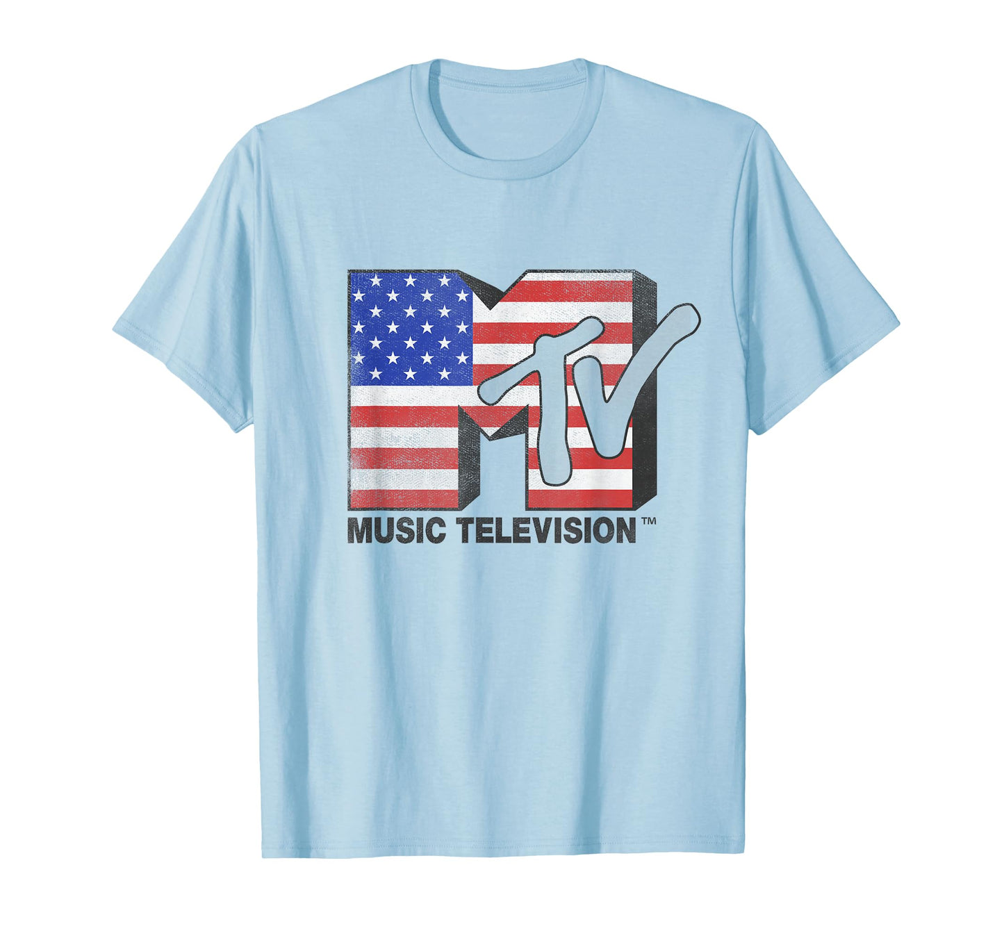 MTV American Flag Bold Logo T-Shirt