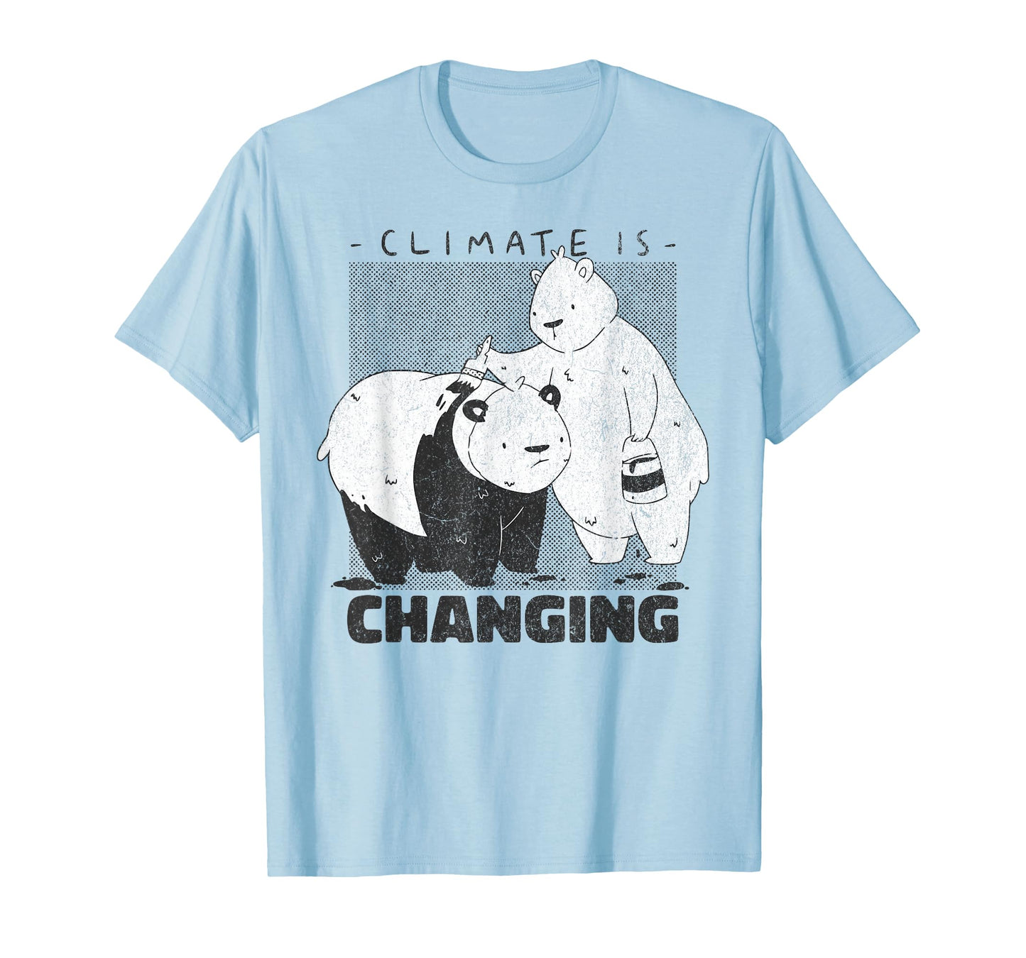 Climate is changing Bear panda Earth Lover Climate Change T-Shirt