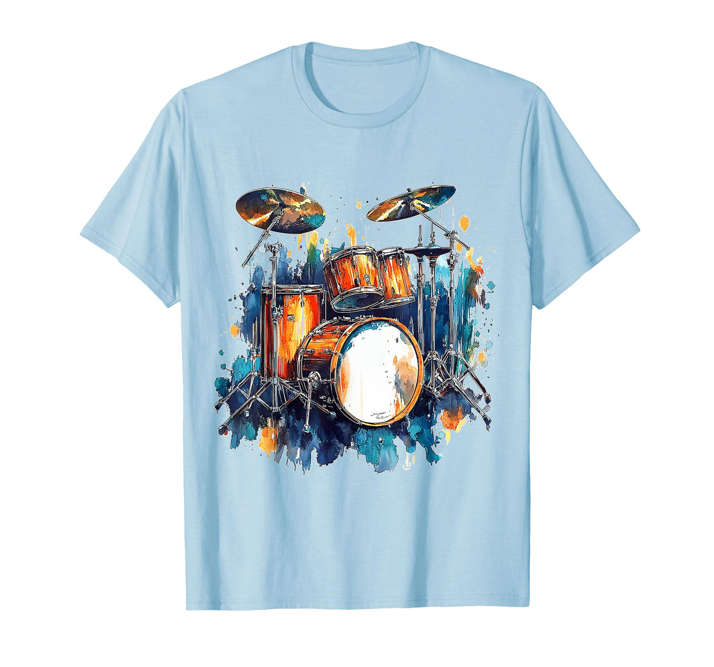 Drums Music Instrument Motif Art Drums T-Shirt
