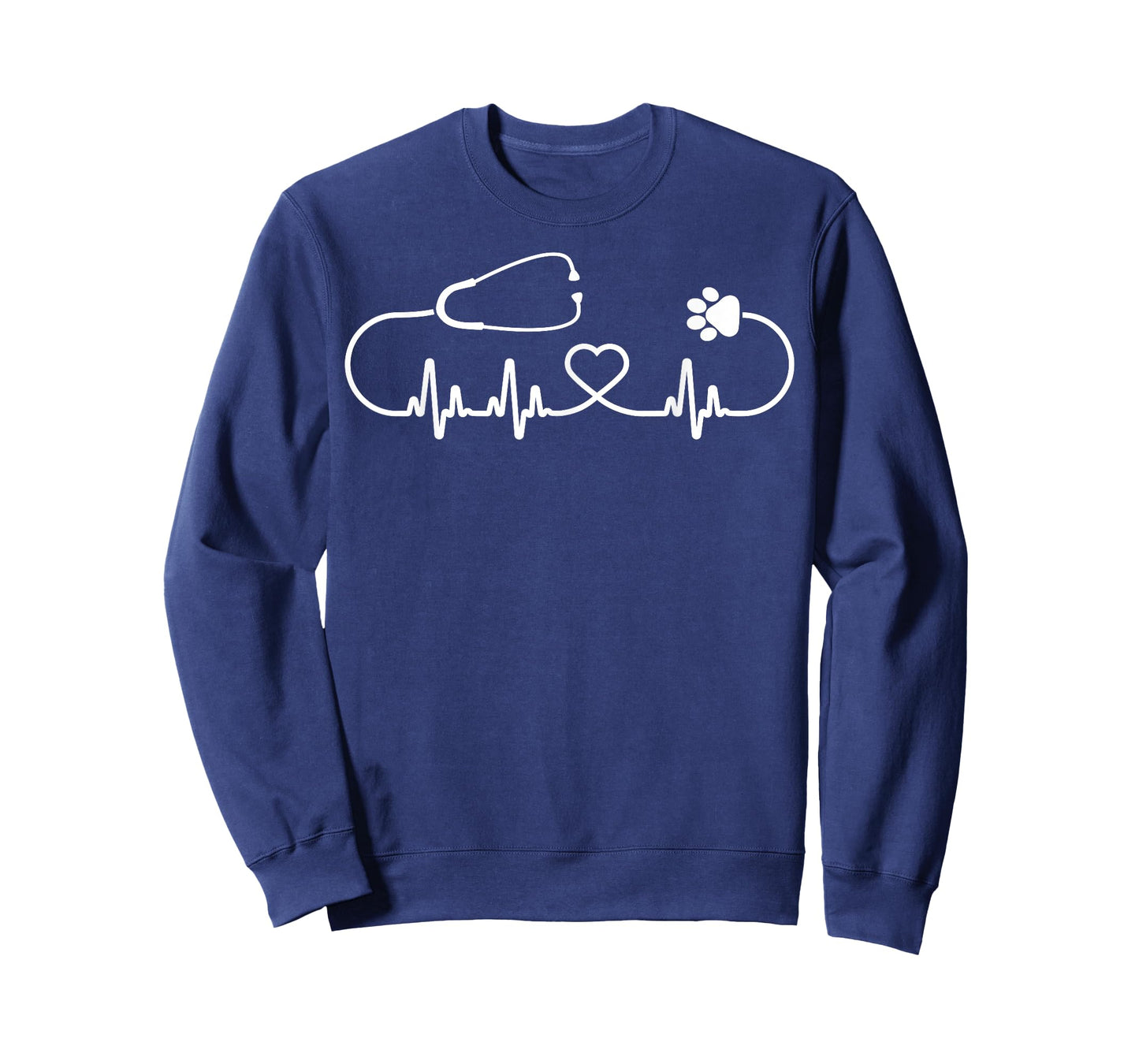 Cool Veterinarian Heartbeat | Funny Veterinary Worker Gift T-Shirt