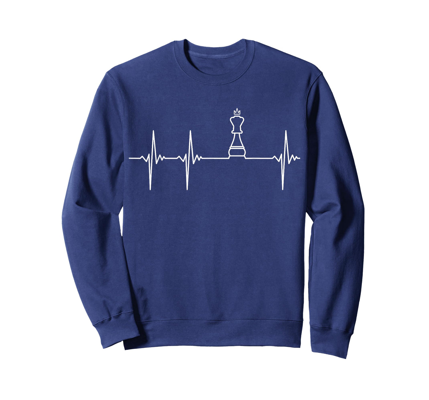 Chess T-Shirt - Heartbeat King Piece - Chess Players Lovers