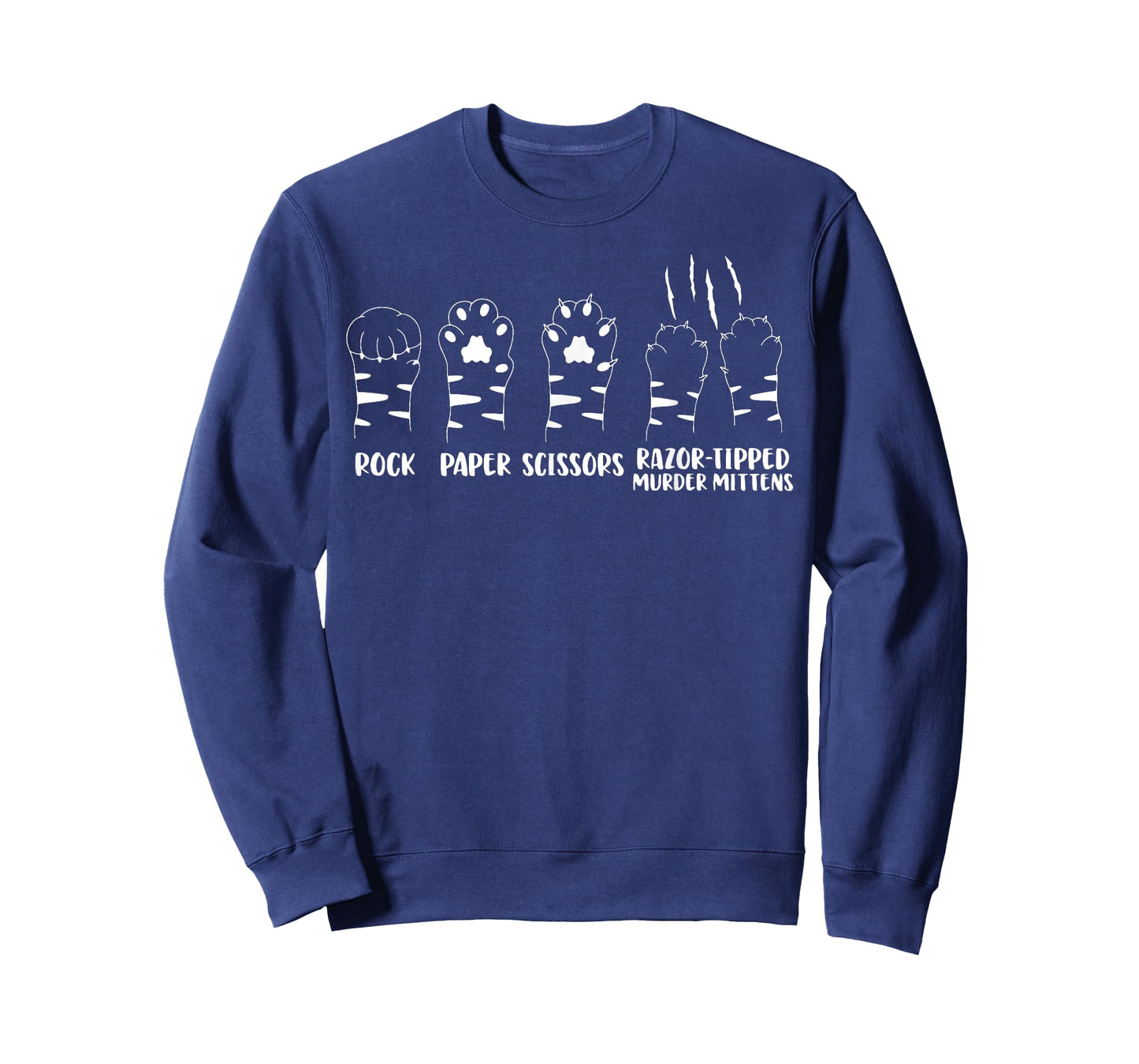 Cat Paw Rock Paper Scissors Razor Tipped Murder Mittens T-Shirt