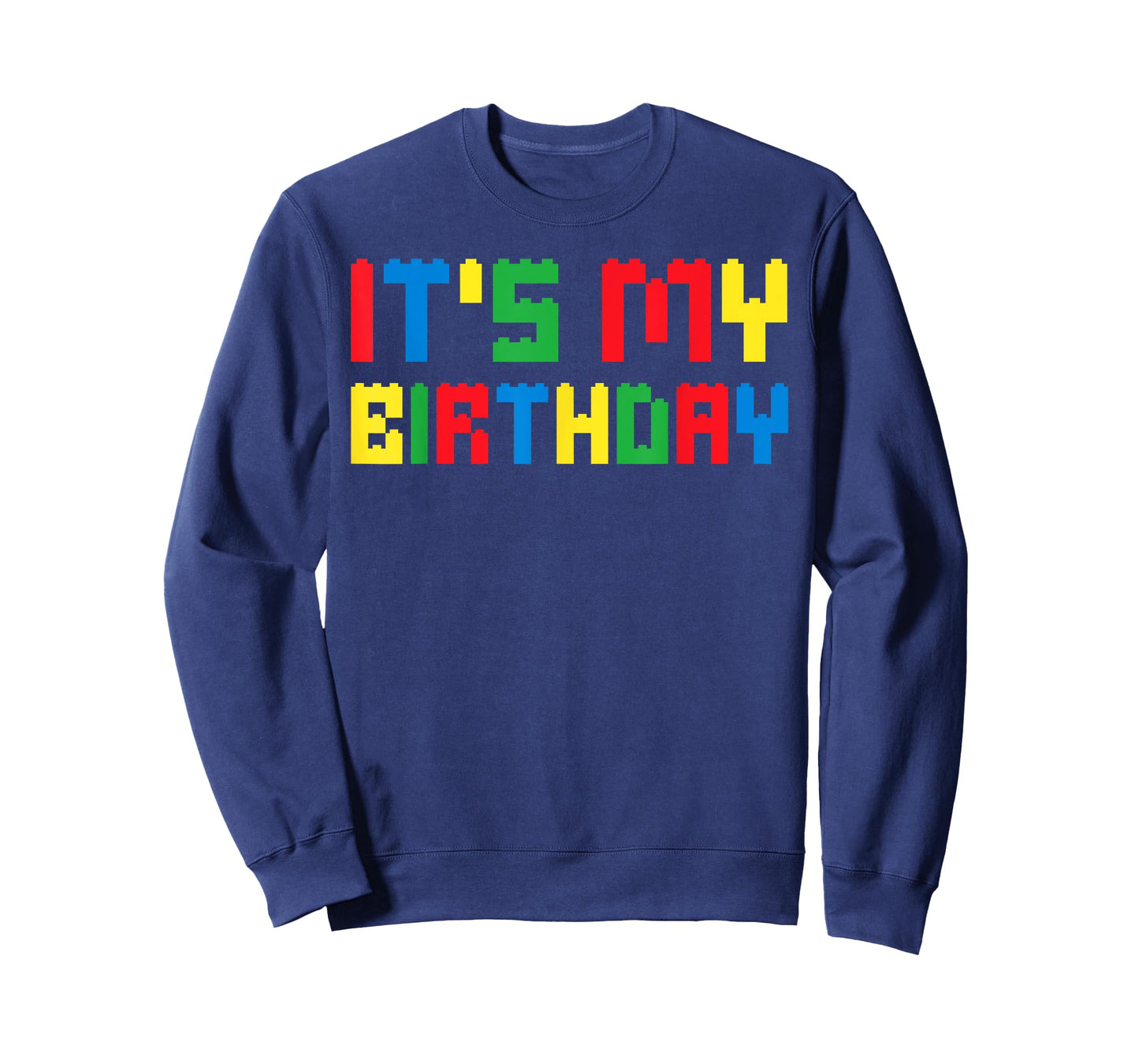 Cute It's My Birthday Shirt for Block Building Boys Kids T-Shirt