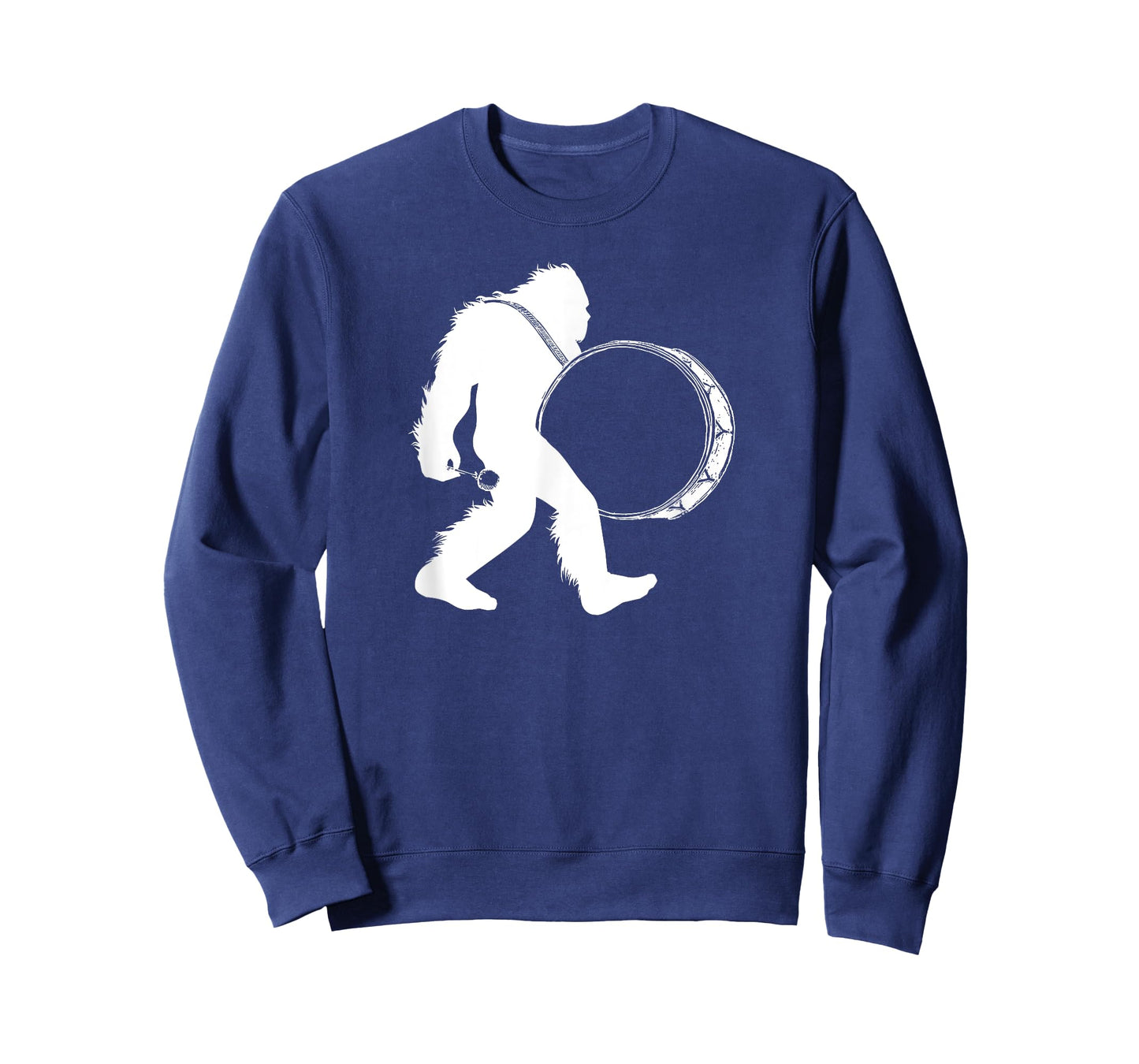 Bigfoot Drum Shirt, Marching Sasquatch Bass Drum Tee Gift T-Shirt