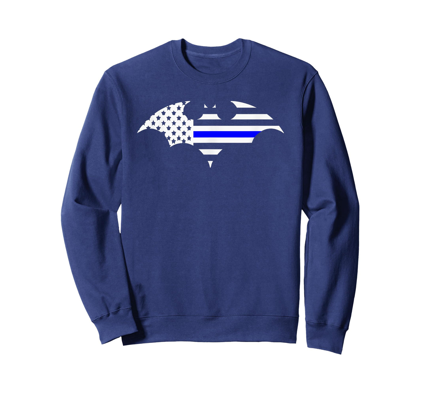 Thin Blue Line Bat Flag Police Support Shirt T-Shirt