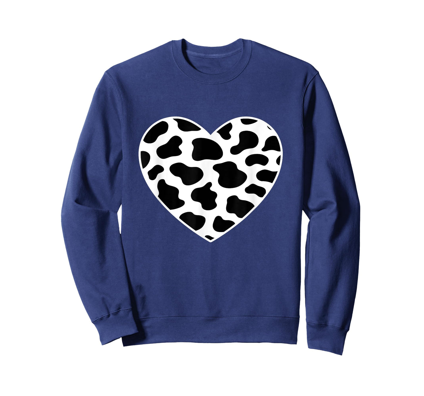 Cow Print Heart Cow Mom Mommy Dad Cow Lover Women Men Farmer T-Shirt