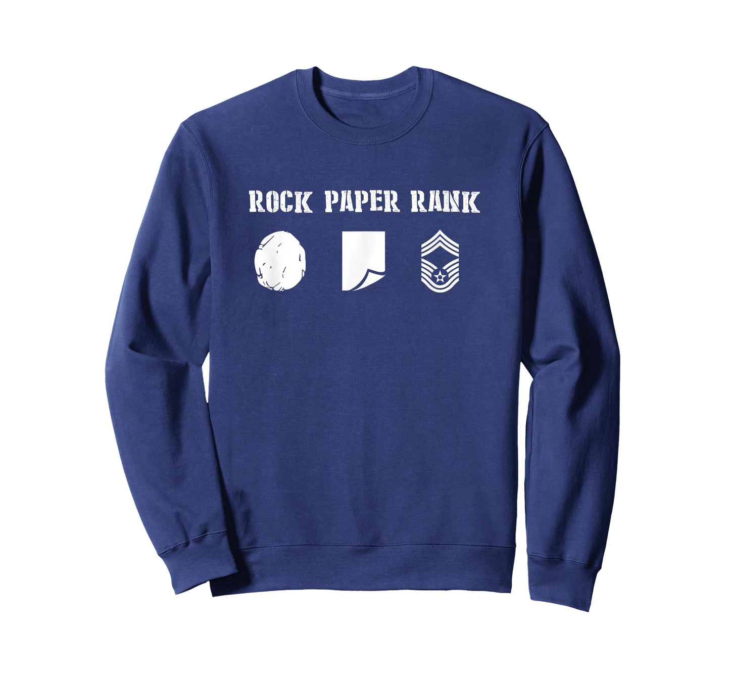 Rock Paper Rank Chief Master Sergeant T-Shirt