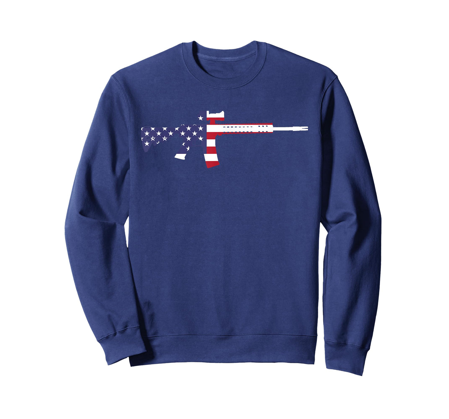 America Rifle MURICA Libertarian Conservative Gun USA flag T-Shirt