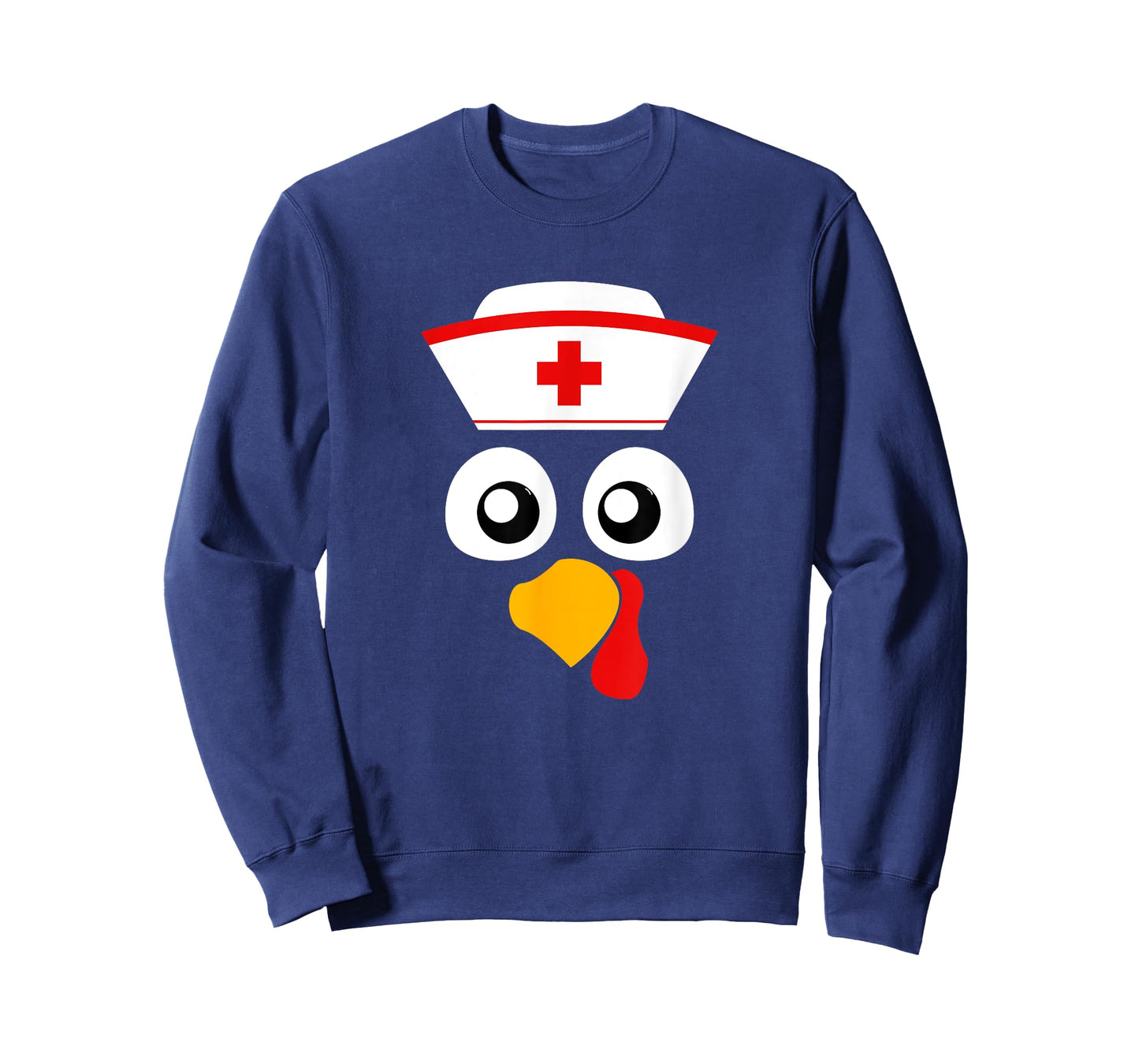 Cute Nurse Turkey Face, Nurses Cap for Thanksgiving party T-Shirt