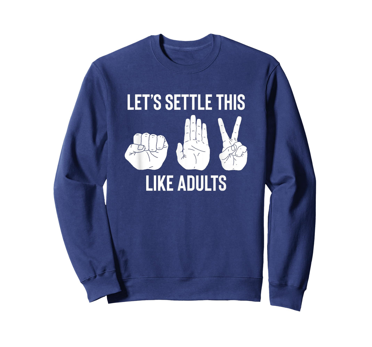 Let's Settle This Like Adults Funny Rock Paper Scissor T-Shirt