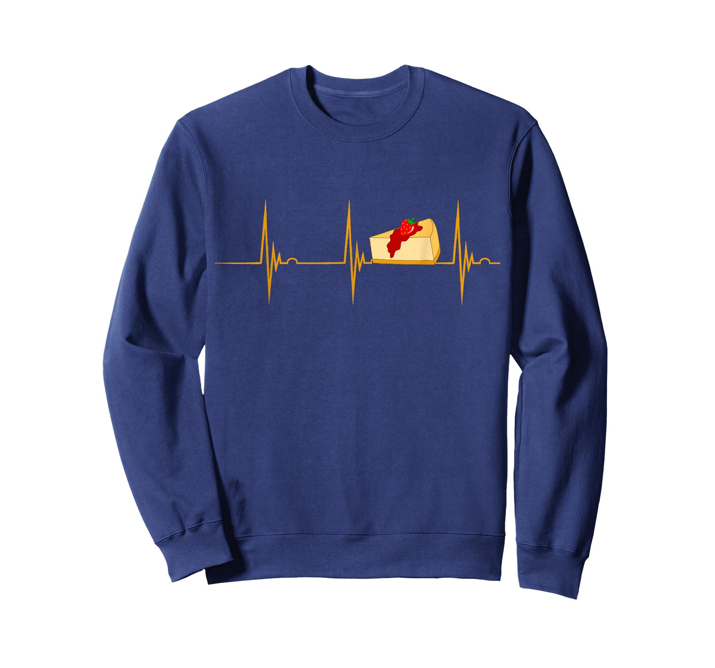 Cheesecake Dessert Cheese Cake Heartbeat EKG Pulseline T-Shirt