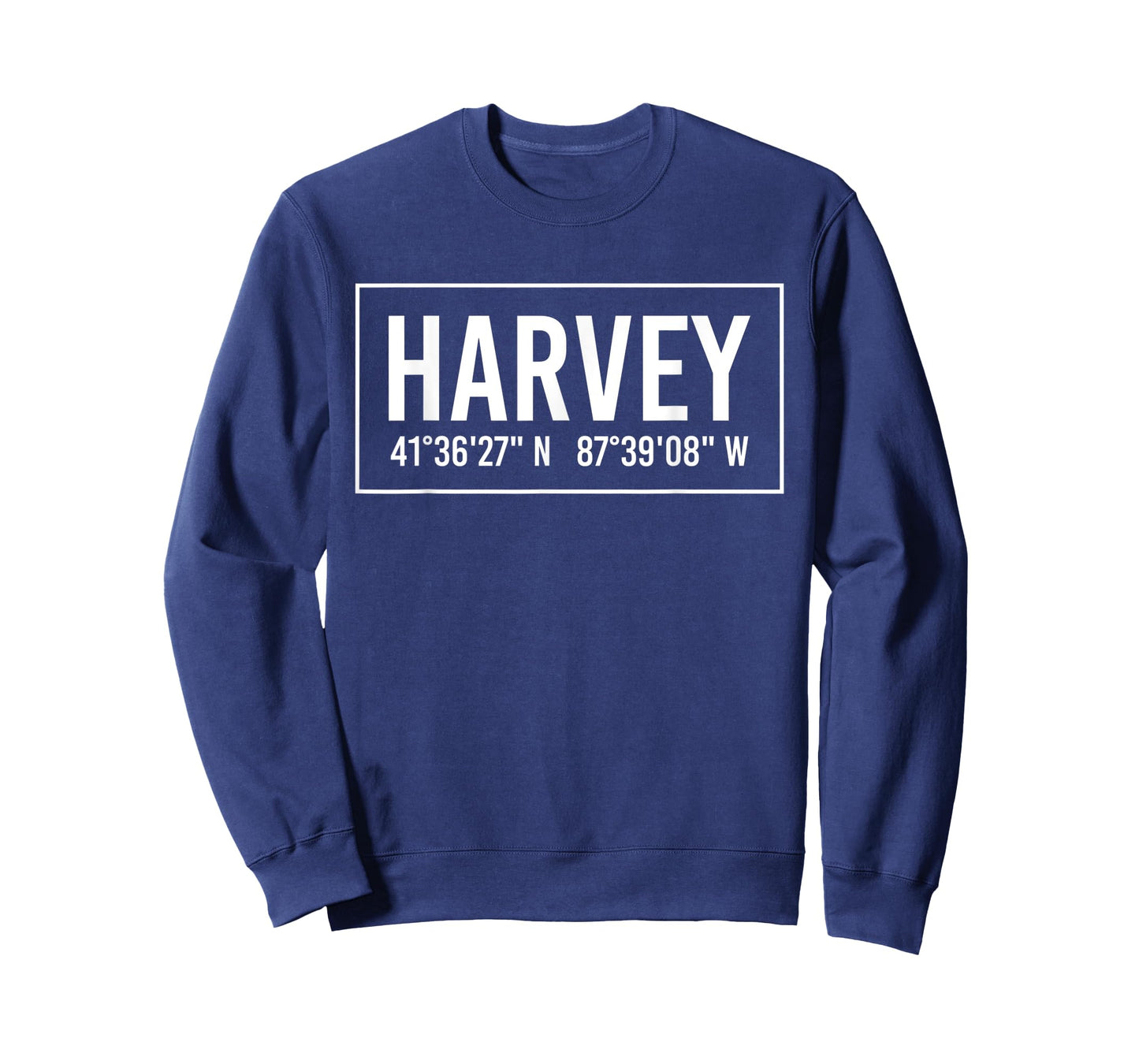 HARVEY IL ILLINOIS Funny City Coordinates Home Roots Gift T-Shirt