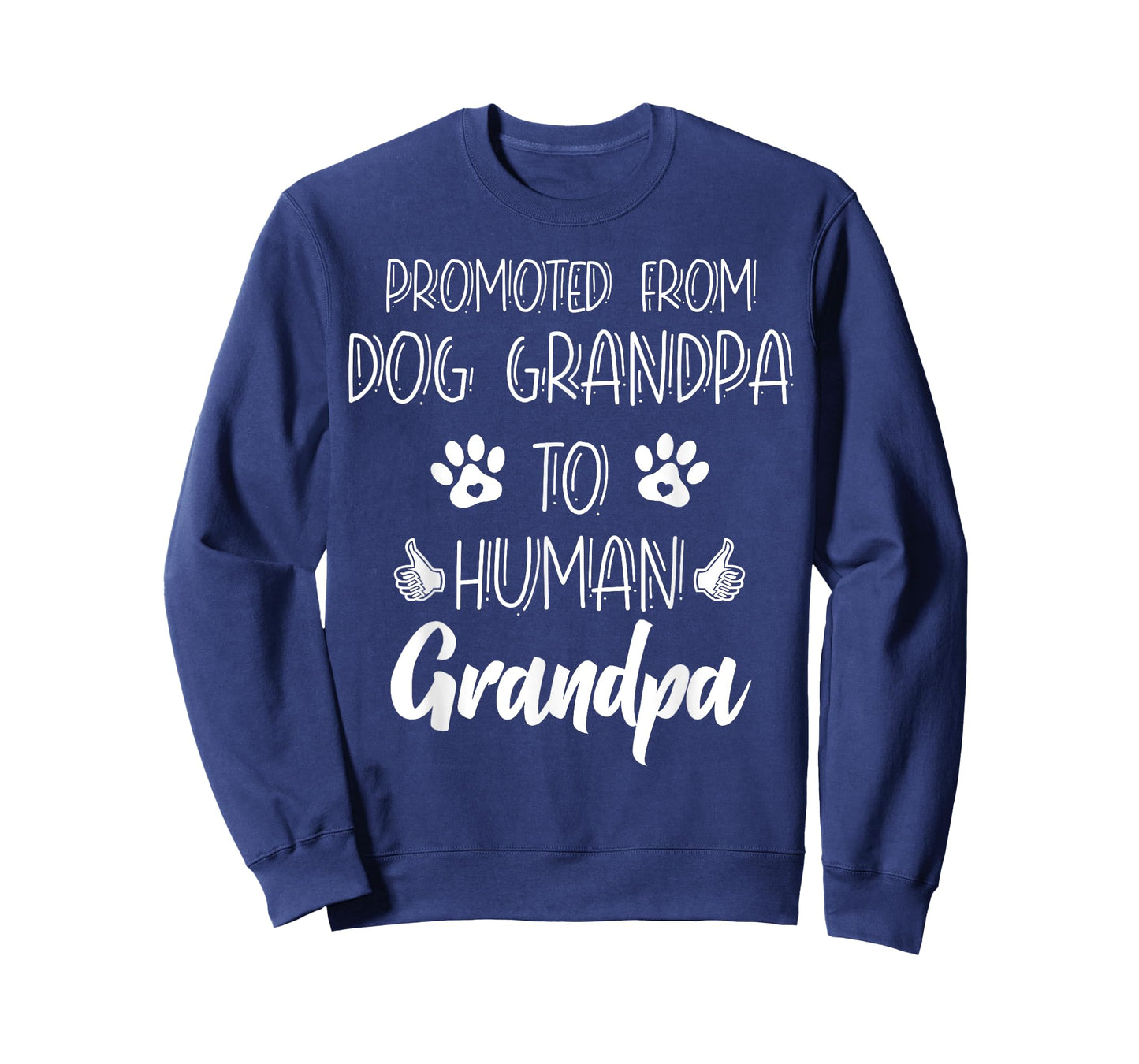 Promoted From Dog Grandpa To Human Grandpa New Grandparent T-Shirt